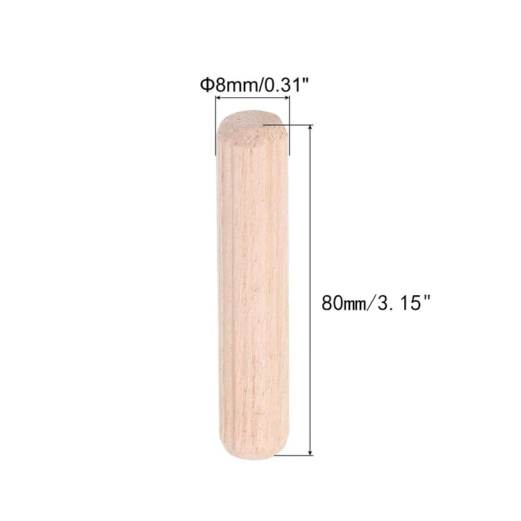 8x80mm Fluted Dowel Pins